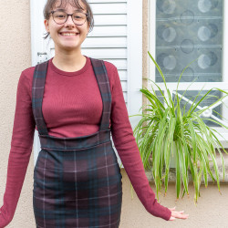 Patron PDF jupe crayon Marjolaine en jersey, du 34 au 56