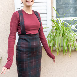 Patron PDF jupe crayon Marjolaine en jersey, du 34 au 56