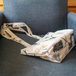 Tuto couture facile et patron PDF gratuit d'un tote bag avec fond