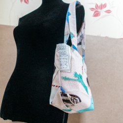Tuto couture facile et patron PDF gratuit d'un tote bag avec fond