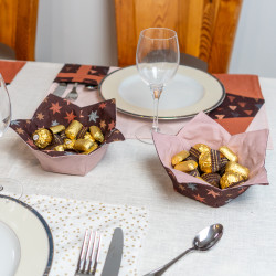 Tuto couture facile et patron PDF d'une corbeille étoile pour Noël