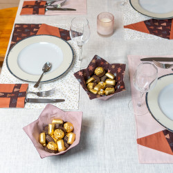 Tuto couture facile et patron PDF d'une corbeille étoile pour Noël