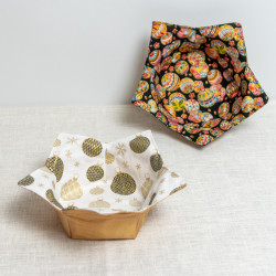 Tuto couture facile et patron PDF d'une corbeille étoile pour Noël