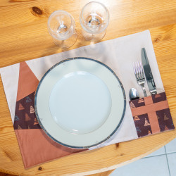 Tuto couture facile et patron PDF d'un set de table Sapin de Noël