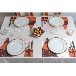 Tuto couture facile et patron PDF d'un set de table Sapin de Noël