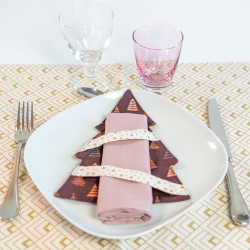 Tuto couture débutant et patron PDF de porte-serviette sapin de Noël