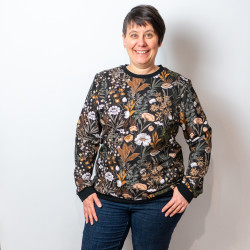 Patron PDF sweat pull mixte Grenade, du XS au 3XL, 2 statures