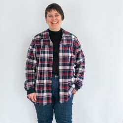 Patron PDF chemise femme Raisin noir, du 34 au 56, 4 statures