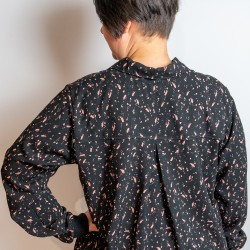 Patron PDF chemise femme Raisin noir, du 34 au 56, 4 statures