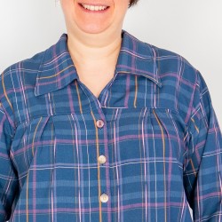 Patron PDF chemise femme Raisin noir, du 34 au 56, 4 statures