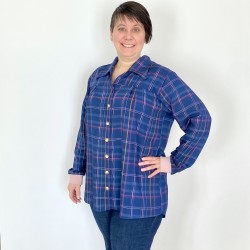 Patron PDF chemise femme Raisin noir, du 34 au 56, 4 statures