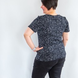 Patron PDF T-shirt femme Pomélo, du 34 au 56, 4 statures