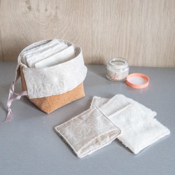 Tuto couture et patron PDF de panière refermable et lingettes lavables