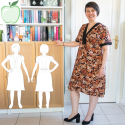 Patron PDF robe courte Pomme Golden, du 34 au 56, 4 statures