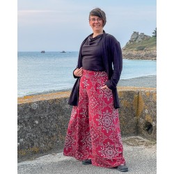 Patron PDF jupe-culotte longue évasée Aneth, T.34 à 56, 4 statures