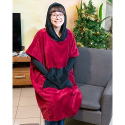 Patron couture PDF gratuit d'un poncho de plage mixte adulte