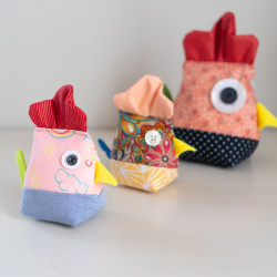 Patron PDF de la Poule Suzette, une décoration de Pâques DIY