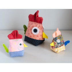 Patron PDF de la Poule Suzette, une décoration de Pâques DIY