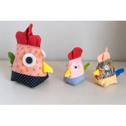 Patron PDF de la Poule Suzette, une décoration de Pâques DIY