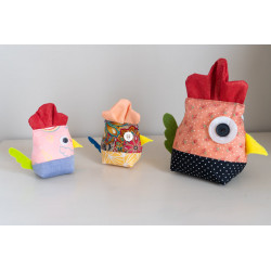 Patron PDF de la Poule Suzette, une décoration de Pâques DIY