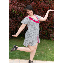 Patron PDF robe d'été trapèze Colibri, 34 au 52, 4 statures