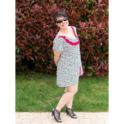 Patron PDF robe d'été trapèze Colibri, 34 au 52, 4 statures