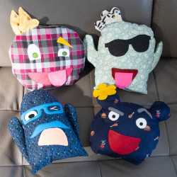 Patron PDF coussin Cactus personnalisable à faire en famille