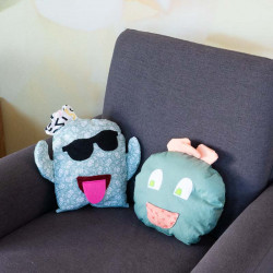 Patron PDF coussin Cactus personnalisable à faire en famille