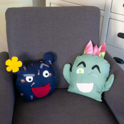 Patron PDF coussin Cactus personnalisable à faire en famille