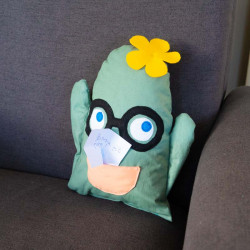 Patron PDF coussin Cactus personnalisable à faire en famille