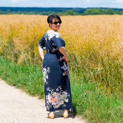 Patron PDF robe longue d'été Wasabi, 34 au 52, 4 statures