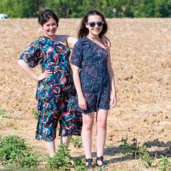 Patron PDF combinaison short et pantacourt, 34 au 52, 4 statures