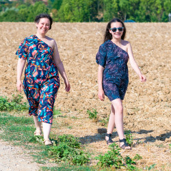 Patron PDF combinaison short et pantacourt, 34 au 52, 4 statures