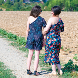 Patron PDF combinaison short et pantacourt, 34 au 52, 4 statures