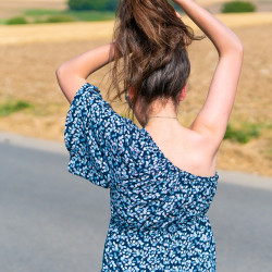 Patron PDF robe et tunique asymétrique, 34 au 52, 4 statures