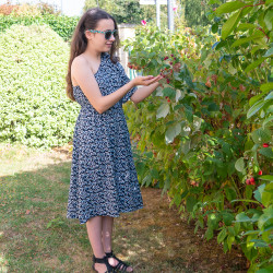 Patron PDF robe et tunique asymétrique, 34 au 52, 4 statures