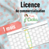 1 mois de licence de commercialisation Miss Cactus