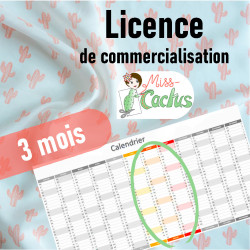 3 mois de licence de commercialisation Miss Cactus