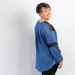 Patron PDF blouse Châtaigne, du 34 au 56, 4 statures