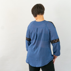 Patron PDF blouse Châtaigne, du 34 au 56, 4 statures