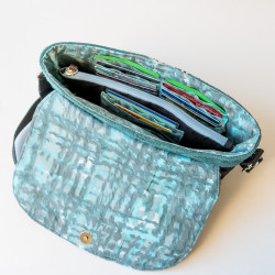 Patron PDF complet de pochette féminine avec rangements intégrés