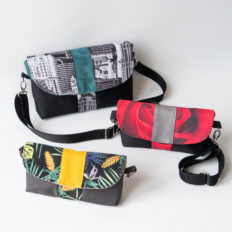 Pack de 3 patrons PDF complets de pochettes et portefeuille Safran