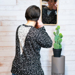 Patron PDF couture pull Poivre et sel, du 34 au 56, 4 statures