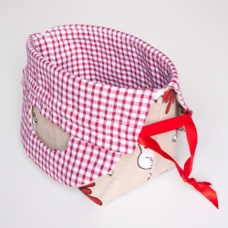 Tuto couture DIY et patron PDF de panier 3 en 1 : panière, sac, cadeau