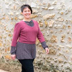 Patron PDF haut modulable Menthe, du pull effet chemise au crope top