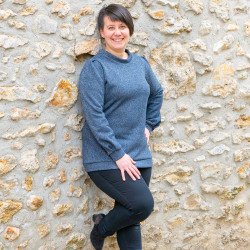 Patron PDF pull sweat Menthe, deux encolures au choix