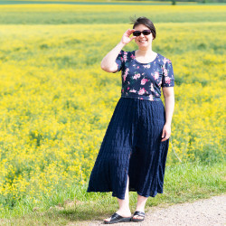 Jupe Menthe, complément du Haut, 34 au 56, 4 statures - supplément de patron PDF et explications détaillées