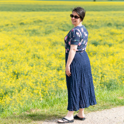 Jupe Menthe, complément du Haut, 34 au 56, 4 statures - supplément de patron PDF et explications détaillées