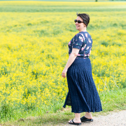 Jupe Menthe, complément du Haut, 34 au 56, 4 statures - supplément de patron PDF et explications détaillées