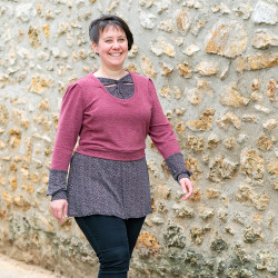 Pack réunissant les patrons du haut effet chemise et du sweat Menthe